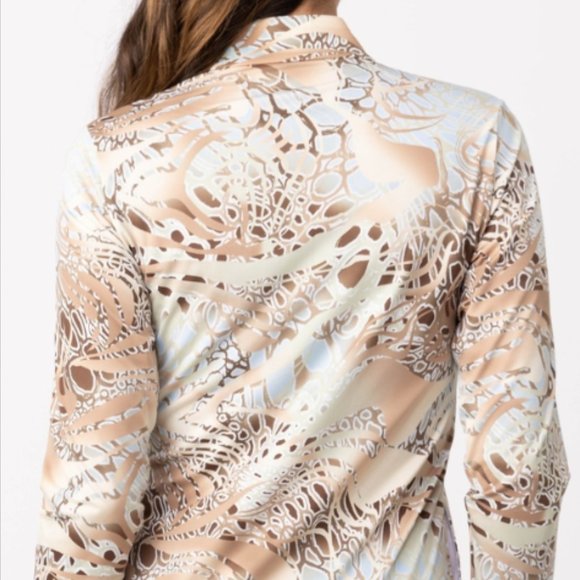 Sofibella Lightweight UV Protection Long Sleeve Print Full Zip Golf Jacket S NWT - Picture 2 of 14